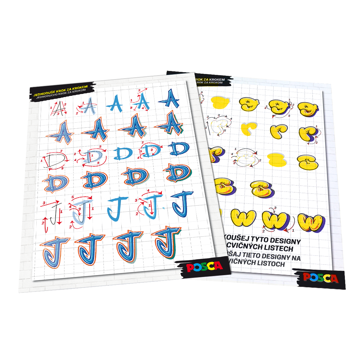 Posca acrylmarkers GRAFFITI set, 20 stuks