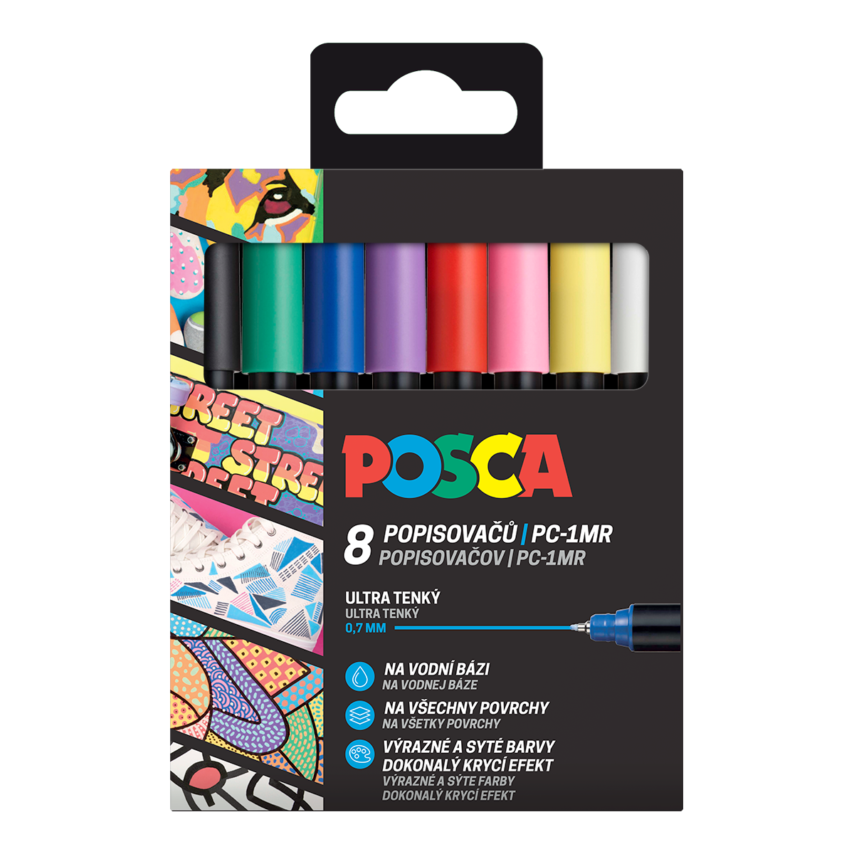 Posca acrylmarkers set van 8 stuks