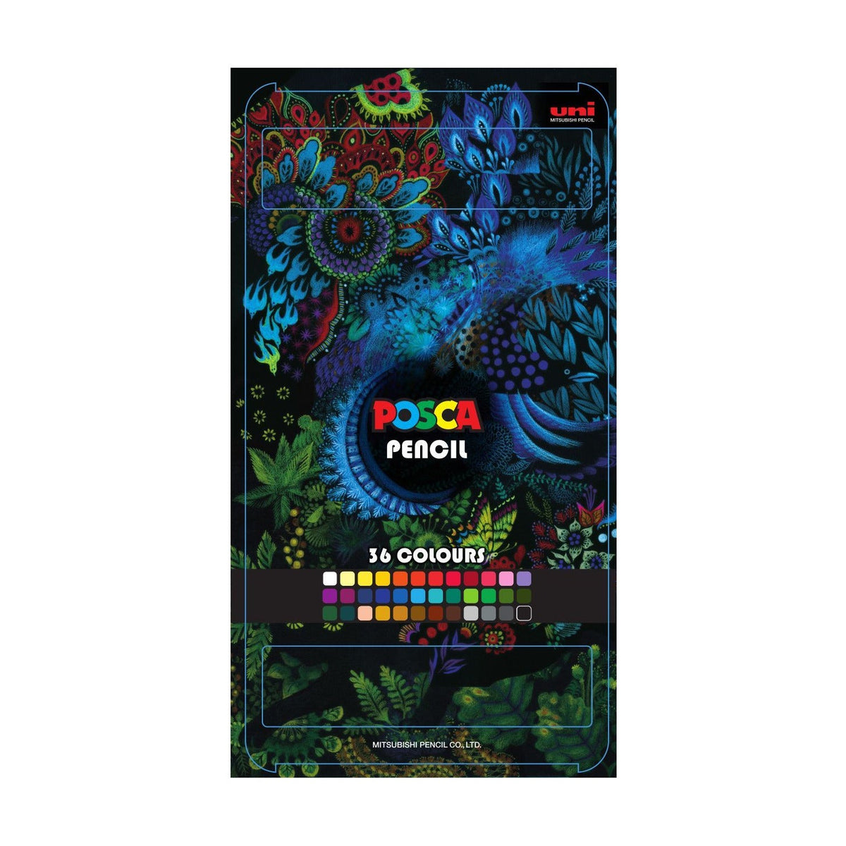 Posca oliepastels KPE-200 36C, set in gemengde kleuren