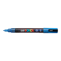 Posca verfstift PC-3ML glitter 0,9–1,3 mm – Blauw (L33)