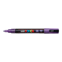 Posca verfstift PC-3ML glitter 0,9–1,3 mm – Paars (L12)