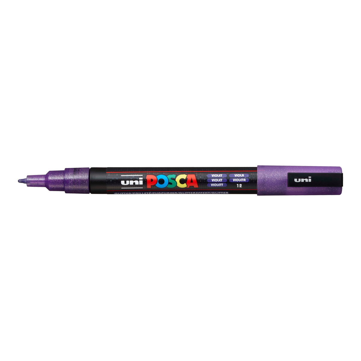 Posca verfstift PC-3ML glitter 0,9–1,3 mm – Paars (L12)