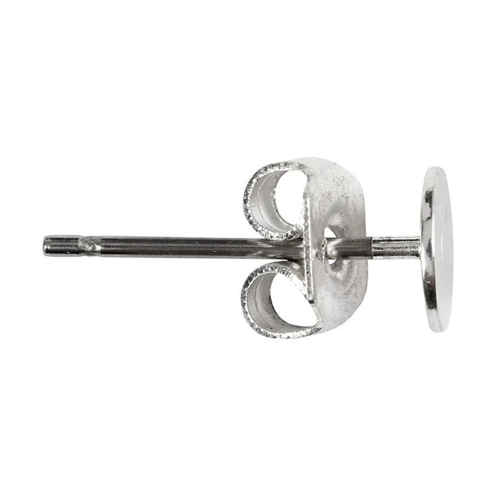 Creativ Company oorstekers verzilverd 13 mm, 10 stuks – afbeelding 2