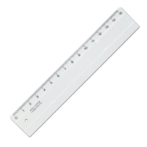 Koh-i-noor liniaal KTR 15 cm, transparant