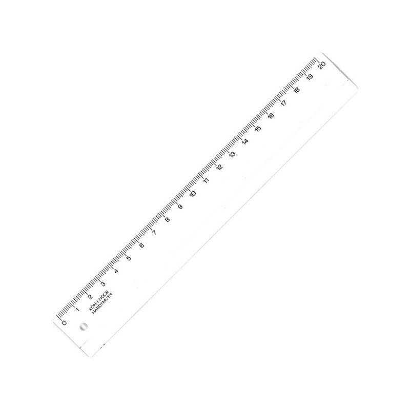 Liniaal Koh-i-noor KTR 20 cm, transparant