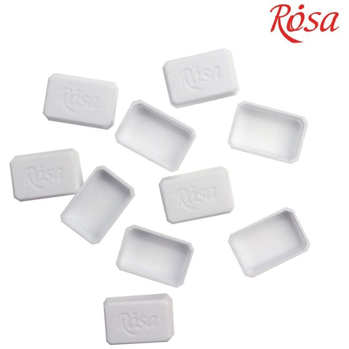 Rosa lege aquarelnapjes, 1/2 napje van 3 ml, 10 stuks