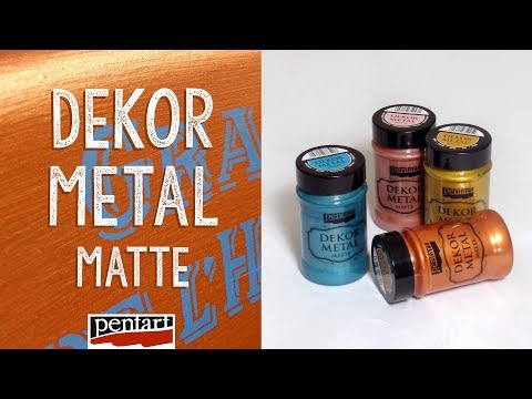 Pentart decoratieverf metallic mat 100 ml