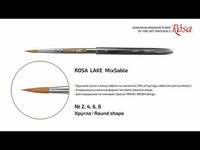 ROSA Lake 178 rond reispenseel, marterhaar en synthetisch haar