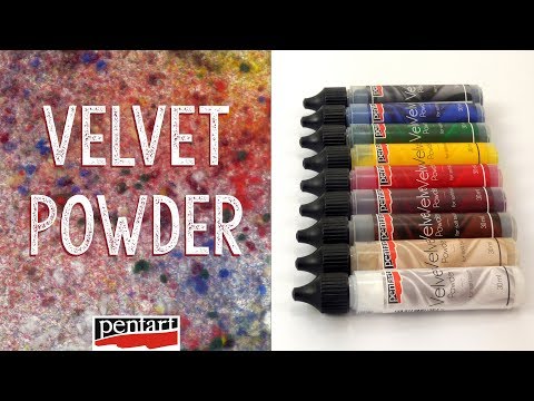 Pentart fluweelpoeder (Velvet Powder) voor decoratie