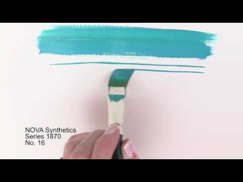 Plat penseel da Vinci NOVA 1870 voor olie- en acrylverf
