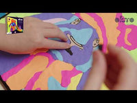 OKTO Sensory Art schilderen op nummer met Air Clay, haas