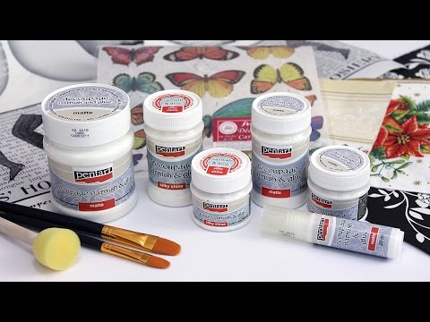 Pentart decoupagelijm en vernis mat 500 ml