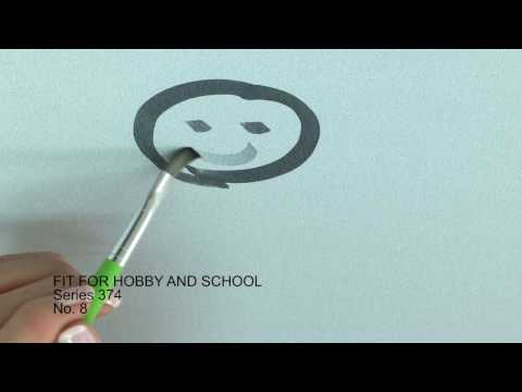 Plat penseel da Vinci 374 voor school en hobby