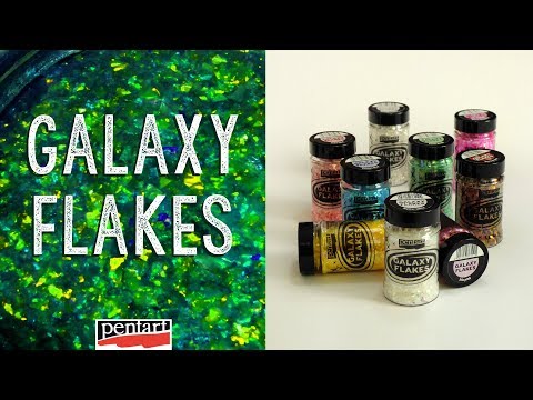 Pentart Galaxy Flakes effectvlokken met parelmoerglans, 100 ml
