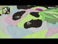 OKTO Sensory Art Air Clay-set Panda, 30 × 30 cm