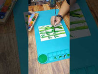 Siliconen schildermat 51 × 41 cm met palet en waterbakje