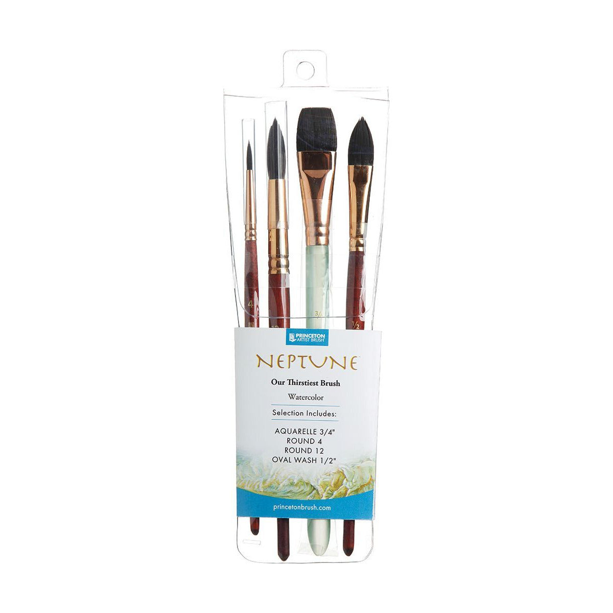 Princeton Neptune aquarelpenselenset, 4 stuks