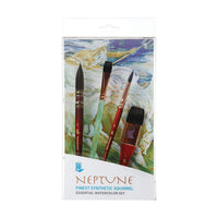 Princeton Neptune penselenset voor aquarel, 4 stuks