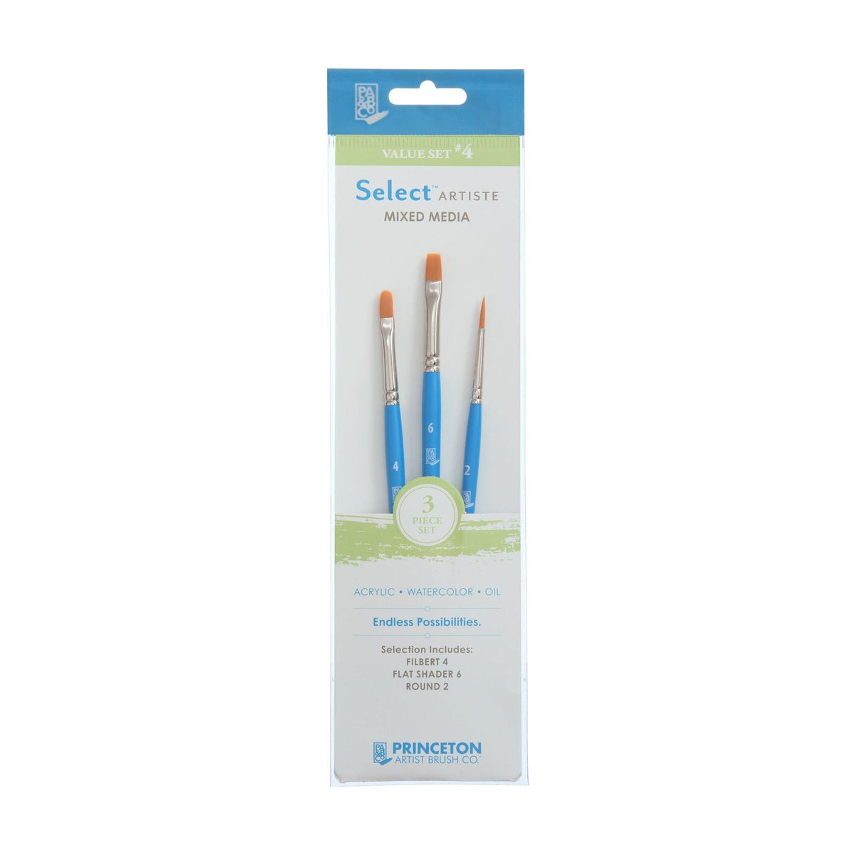 PRINCETON Select Universal Brush Set - 3-piece set