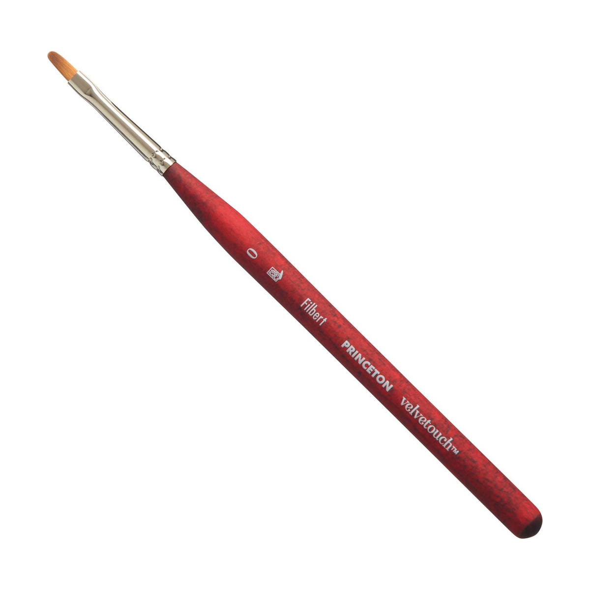 Princeton Velvetouch Filbert mini kattentongpenseel, maat 0