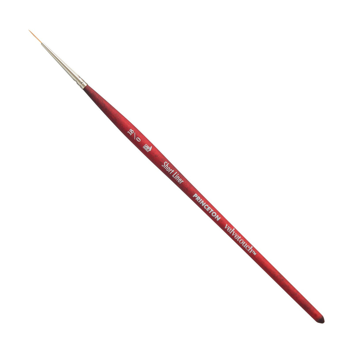 Princeton Velvetouch penseel Short Liner, maat 18/0