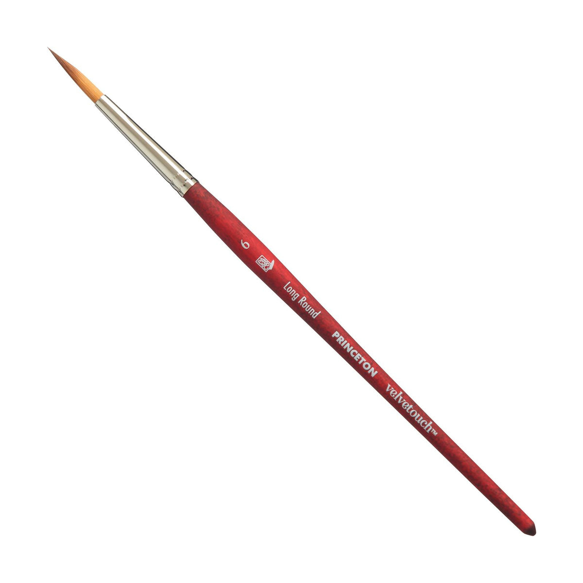 Princeton Velvetouch rond penseel Long Round, korte steel – 6