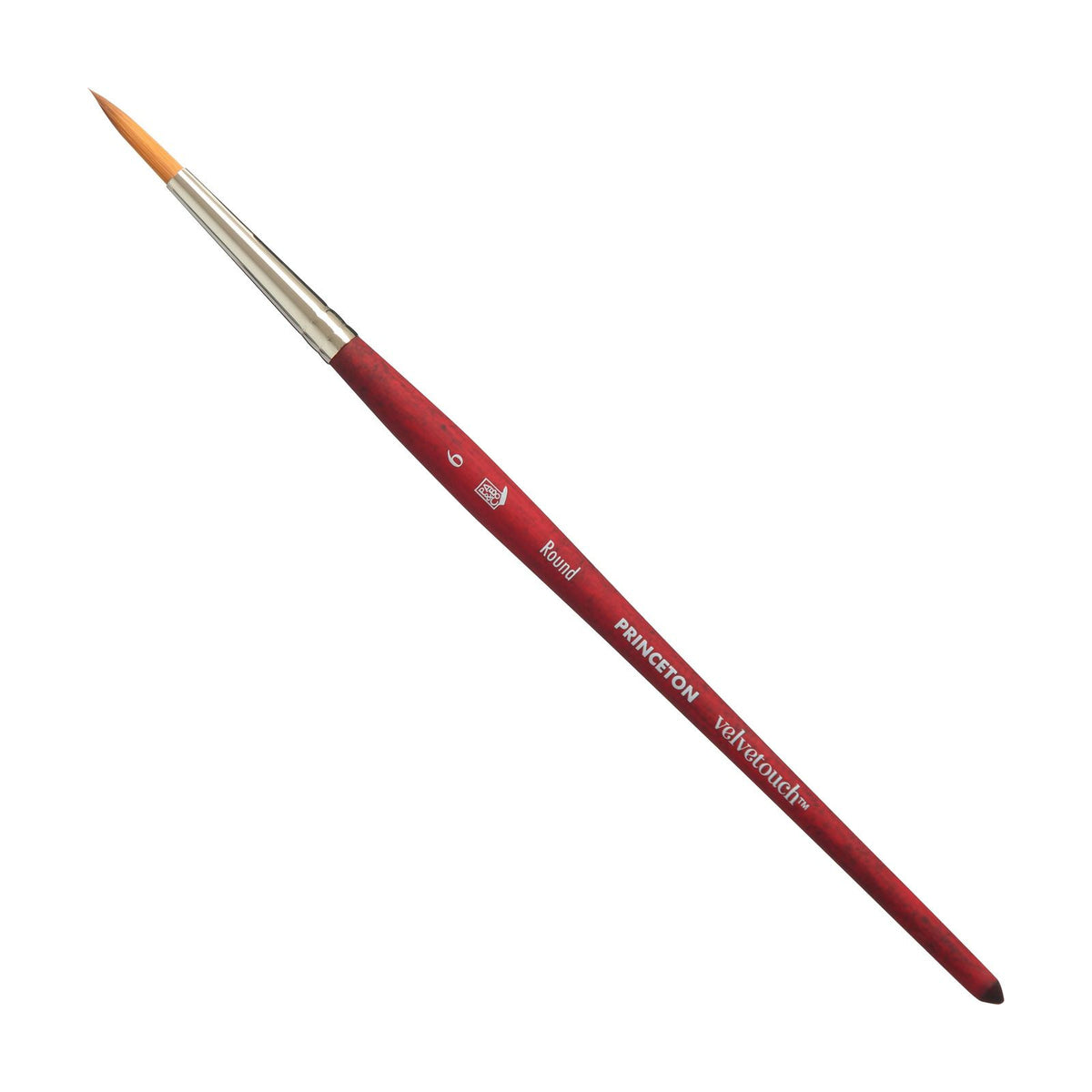 Princeton Velvetouch rond penseel met korte steel – 6