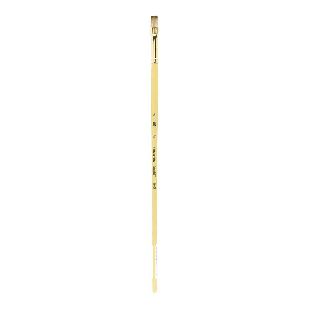 Princeton Imperial plat penseel Synthetic Mongoose, lange steel – afbeelding 4