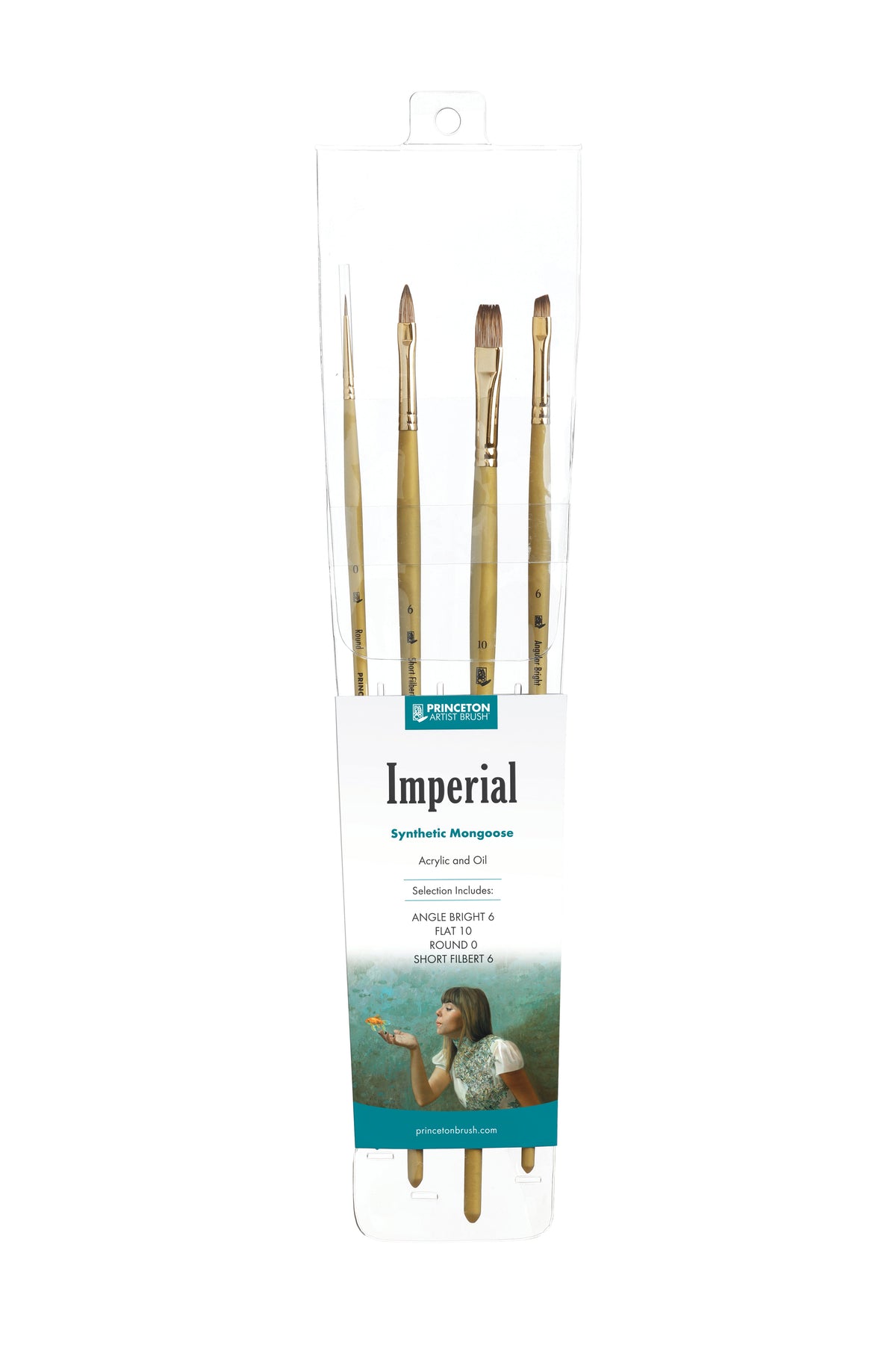 Princeton Imperial penselenset voor olie- en acrylverf, 4 stuks