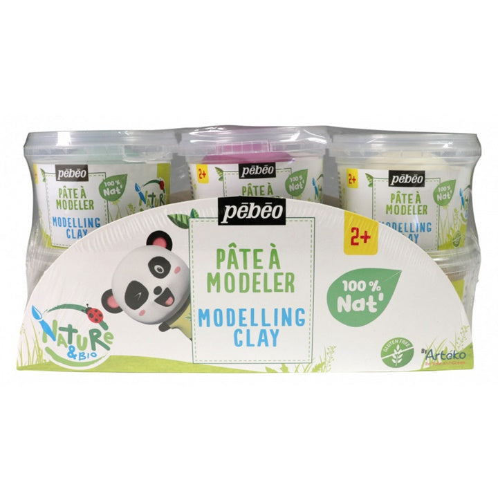 Pébéo natuurlijke luchtdrogende klei, 6 × 90 g