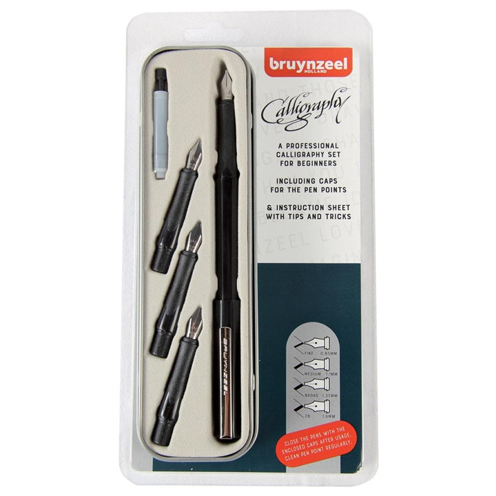 Kalligrafieset voor beginners Bruynzeel, 8-delig