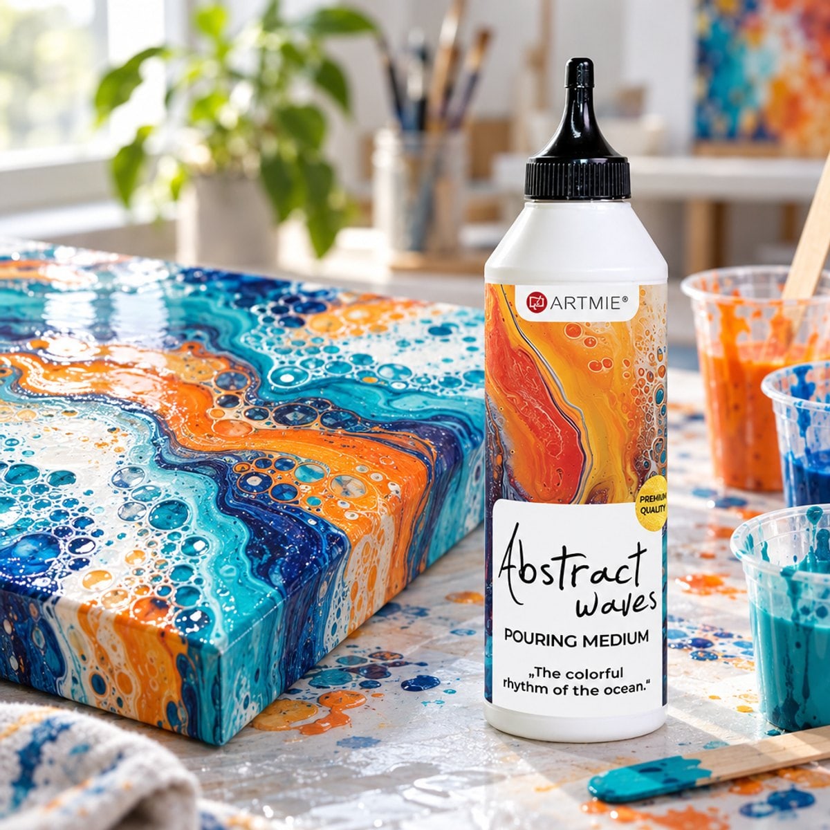 ARTMiE Abstract Waves pouring medium 500 ml / 3 l – afbeelding 7