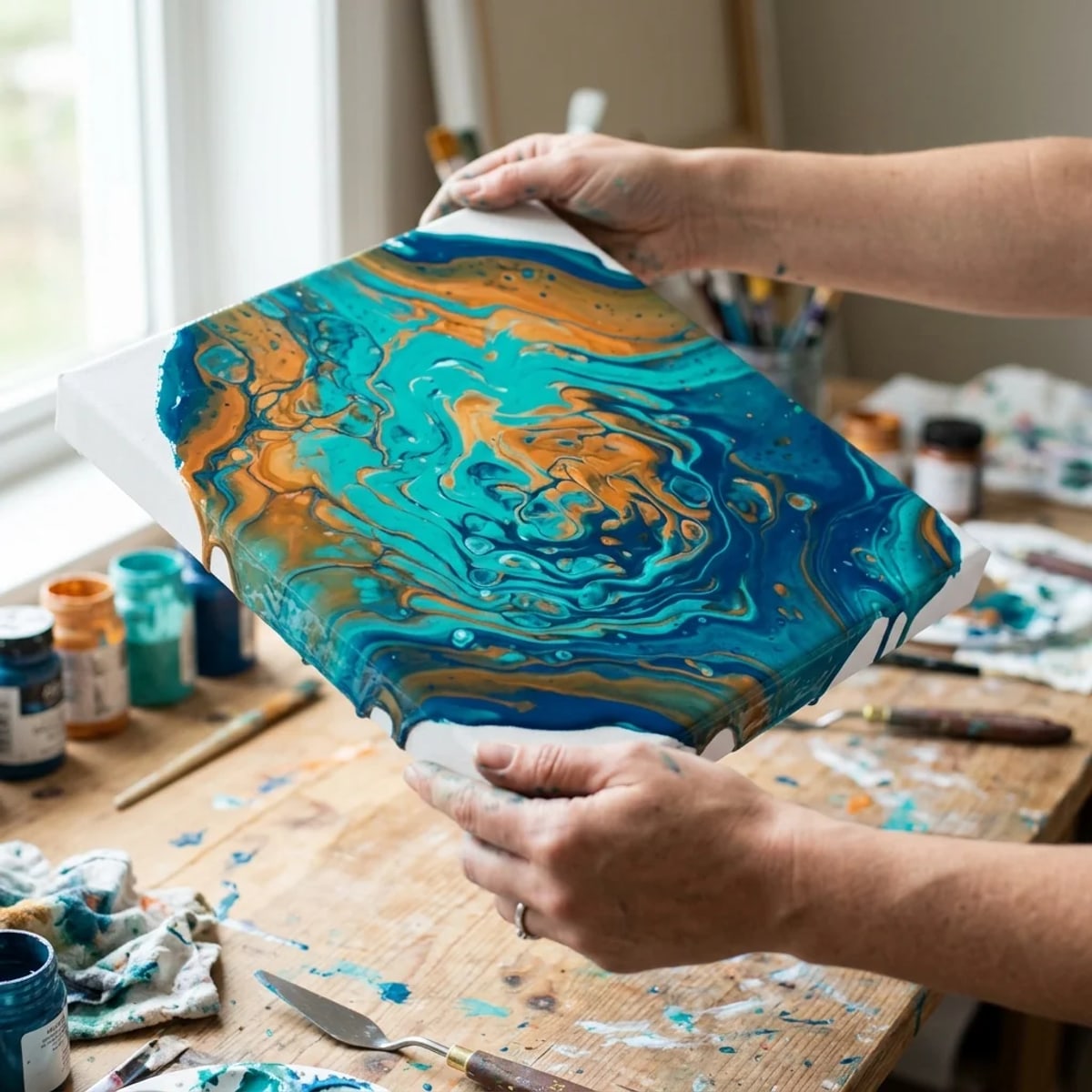 ARTMiE Abstract Waves pouring medium 500 ml / 3 l – afbeelding 5