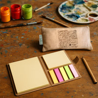 ARTMiE etui van gerecycled katoen met kleurmotief, 22,5 × 11,5 cm – afbeelding 4