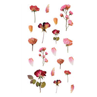 DP Craft transparante PVC-stickers met bloemen, 49 stuks – afbeelding 2