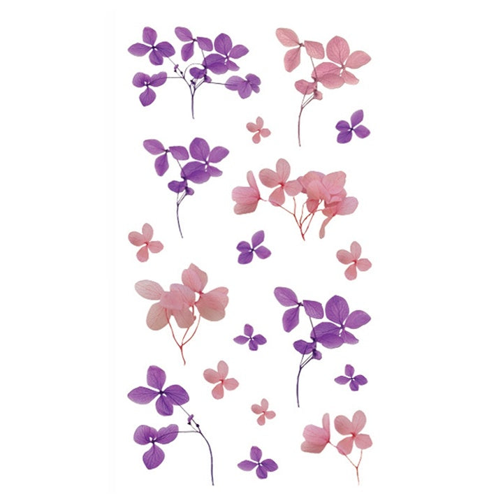 DP Craft transparante PVC-stickers met bloemen, 49 stuks – afbeelding 3
