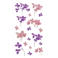 DP Craft transparante PVC-stickers met bloemen, 49 stuks – afbeelding 3