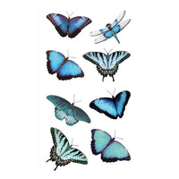 DP Craft transparante PVC-stickers met vlinders, 15 stuks