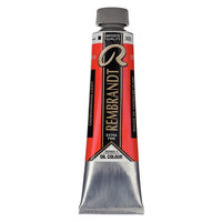 Range of Rembrandt oil paints in various shades and 40 ml tubes.