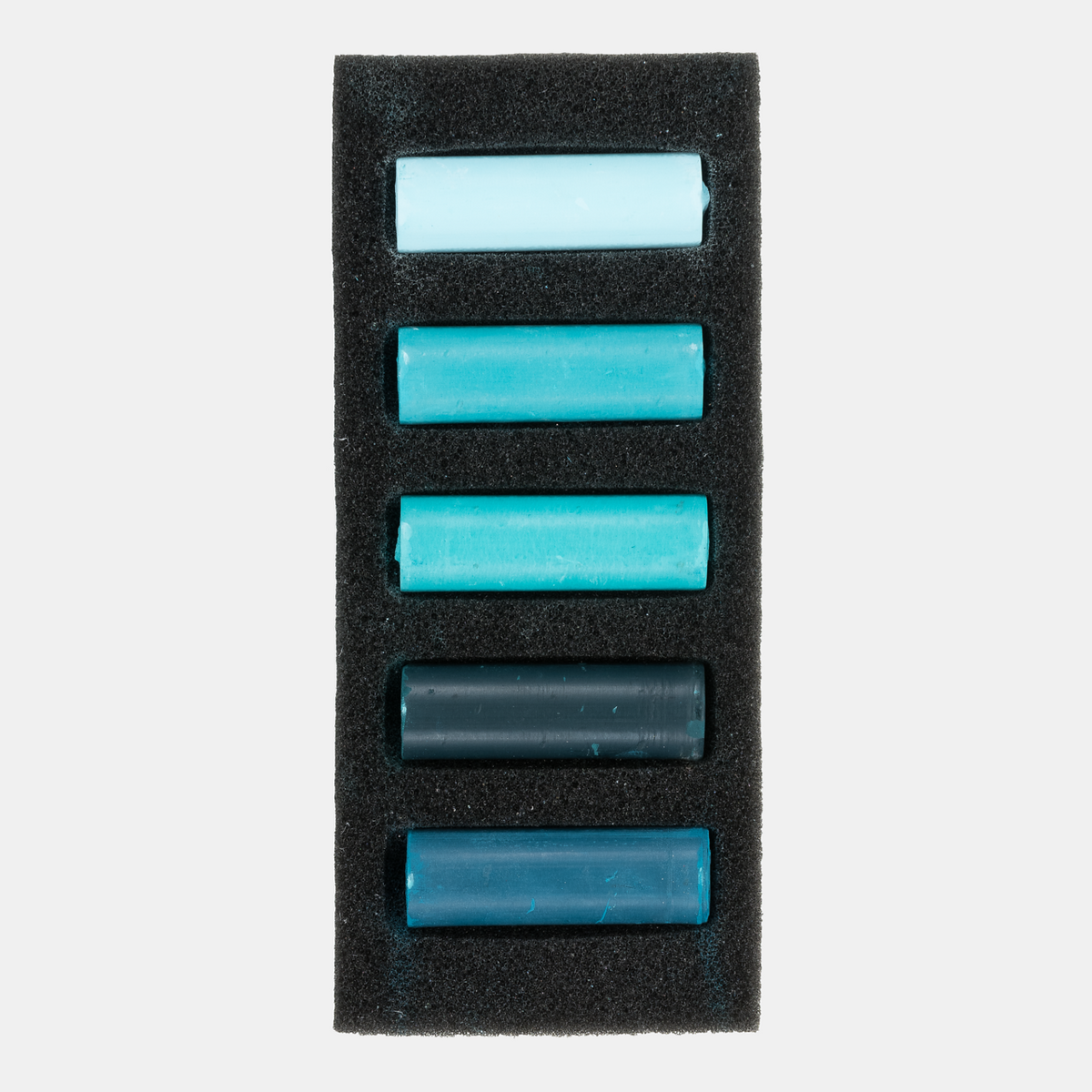 Rembrandt pastelkrijt Cool Greens, set van 5 halve pastels