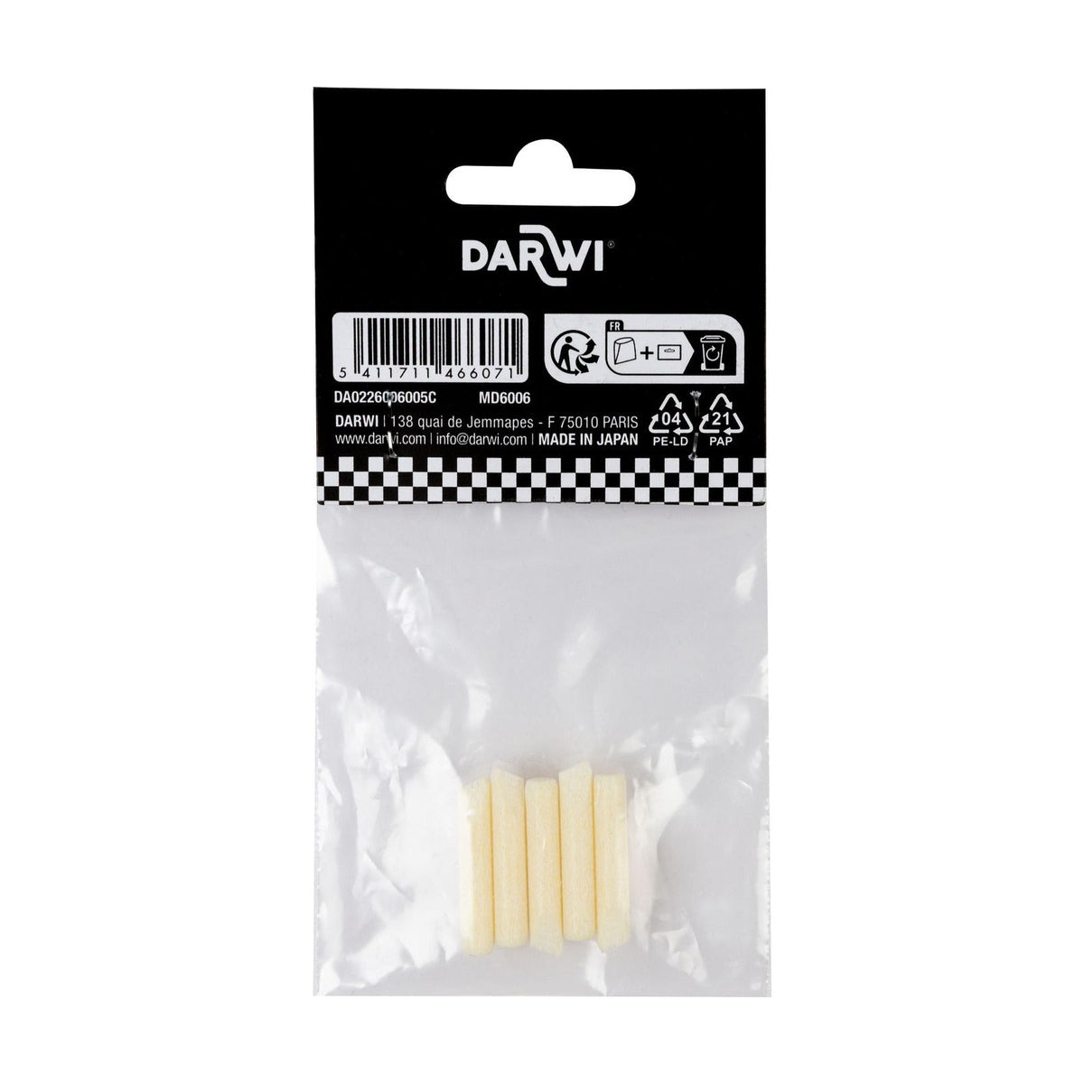 Reservepunten voor DARWI Marbel stiften, 6 mm – 5 stuks