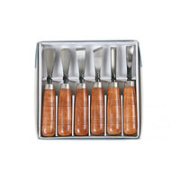 Renesans houtsnijgutsen, set van 6 stuks CHWCS24