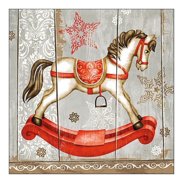 Rocking Horse Eco Decoupage Napkin - 1 pc
