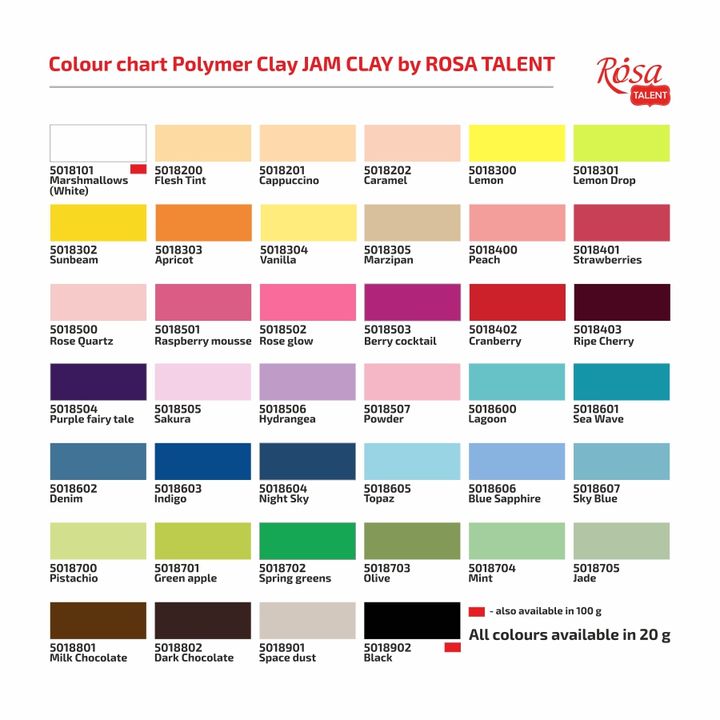 Rosa Talent Polymer Clay 20 g | various colors — image 2