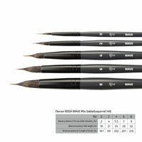 ROSA WAVE 148 Natural Round Liner Brush | various sizes — image 4