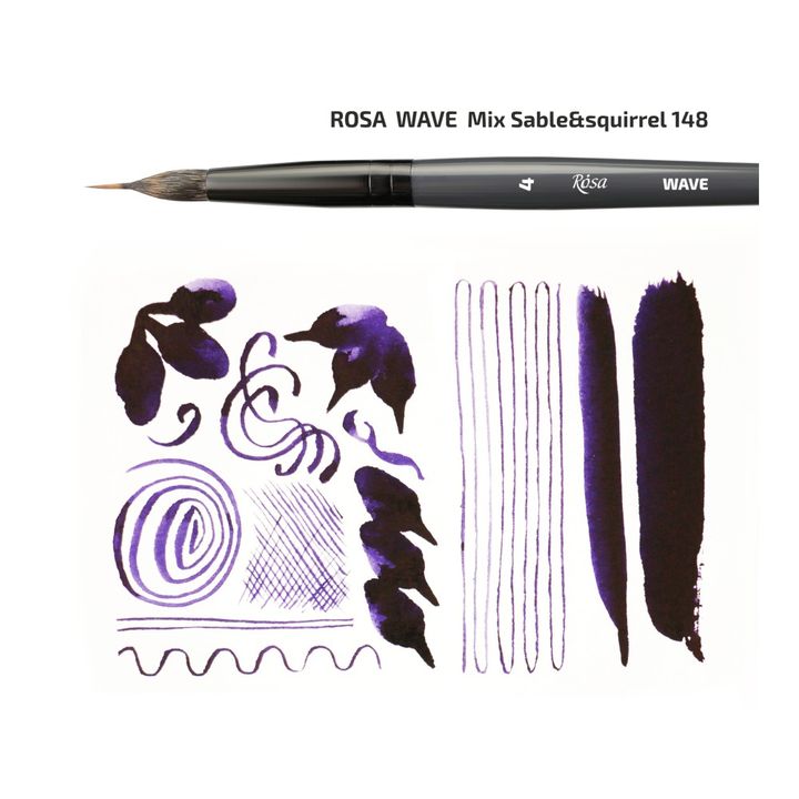 ROSA WAVE 148 Natural Round Liner Brush | various sizes — image 5