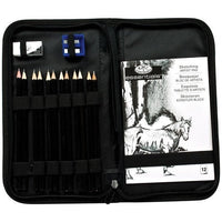 Royal & Langnickel Graphite Sketching Set in Pencil Case, Set of 16 Pieces