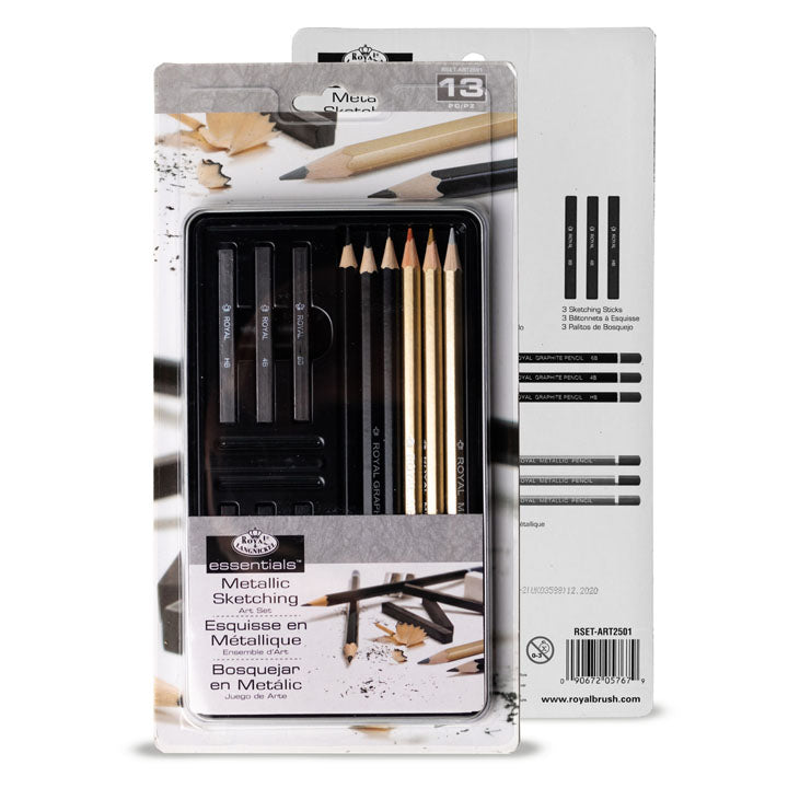 Royal & Langnickel Essentials Metallic schetsset, 13-delig