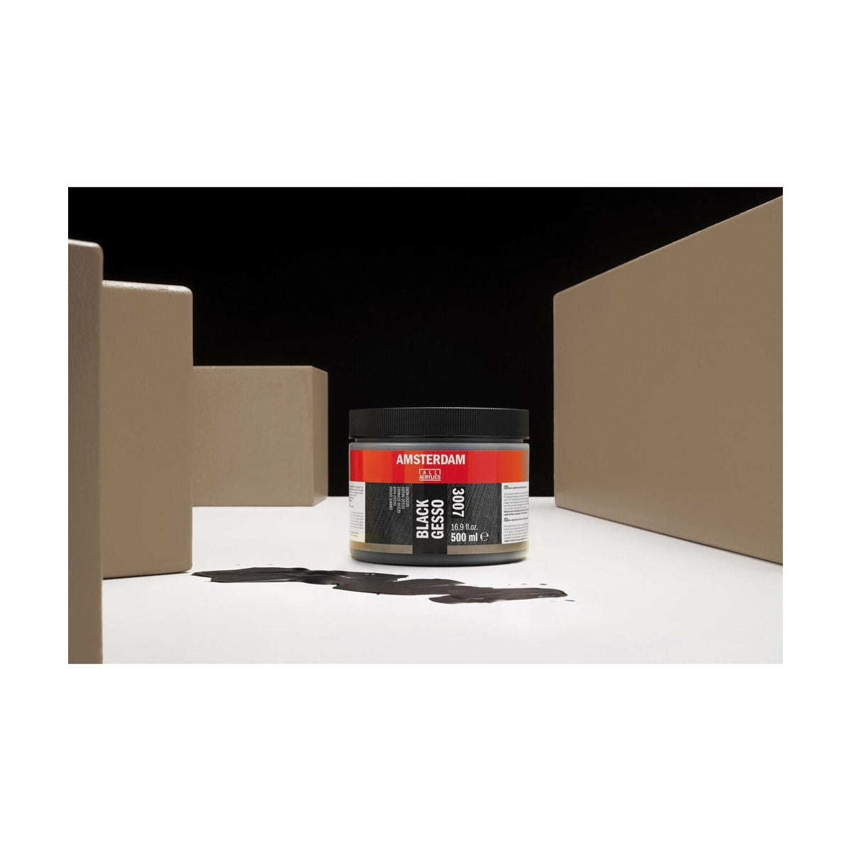 ROYAL TALENS Amsterdam Black Acrylic Gesso 500 ml