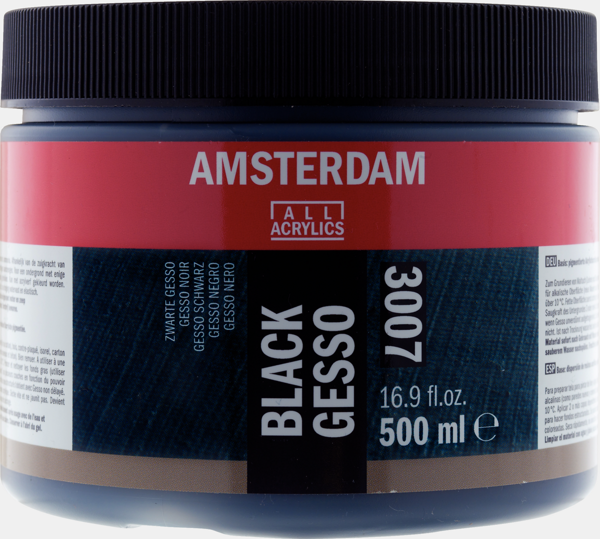 Royal Talens Amsterdam zwarte gesso 500 ml